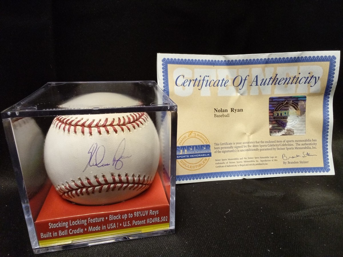 Nolan Ryan Signed Baseball – Houston Astros Hall of Fame Autograph
