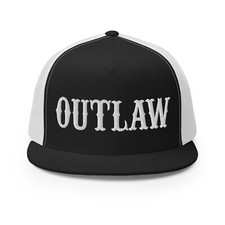 Western Outlaw Hat Cowboy Rodeo Cap Embroidery Trucker Cap