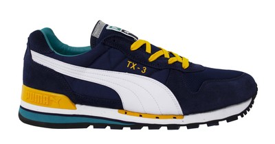 Puma TX-3 Mens Trainers Lace Up Shoes Blue White Leather Textile 341044 54  B40D | eBay