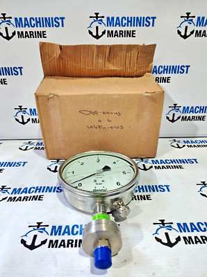 General DBP-00043 LFBSPG-V-U Pressure Gauge 0-6 NEW FREE SHIP