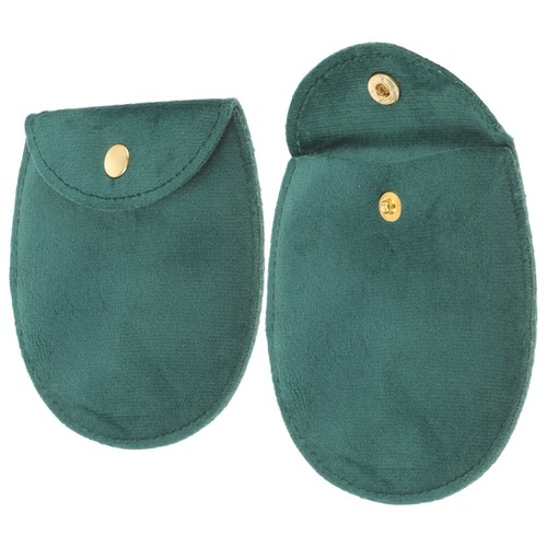 2pcs Green Watch Pouch for Pocket Watch and Jewelry Organizing - Picture 5 of 12