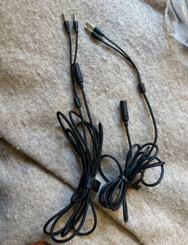 Two Headphone 3.5mm Splitter Mic Cable for Computer 3.5mm Female to 2 Dual Male