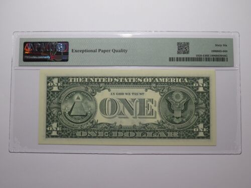 $1 2003 Fancy Repeater Serial Number Federal Reserve Currency Bank Note 68666866 - Picture 3 of 3