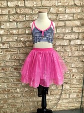Girls Betsey Johnson Capezio Dance Tutu With Mesh Leggings Sz CM