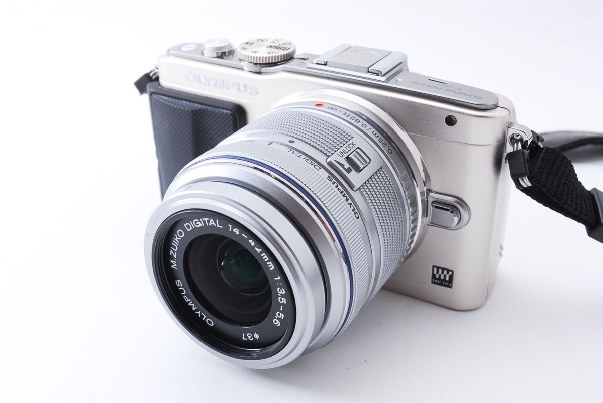 [N MINT] OLYMPUS PEN Lite E-PL5 Silver w/ M.ZUIKO 14-42mm Lens From Japan  E533