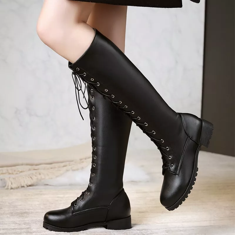 Lace combat best sale boots womens