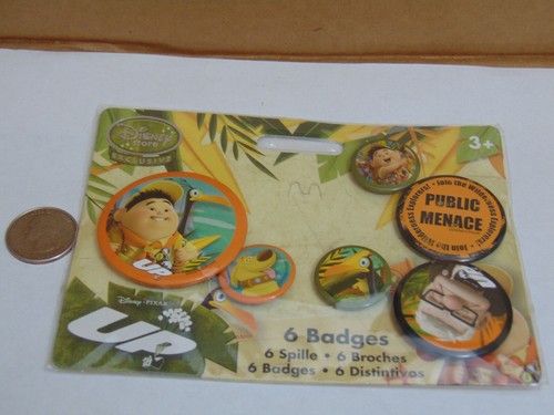 Pin Pinback Set of 6 Disney Store Exclusive UP Little Einsteins New Carded - Picture 3 of 3