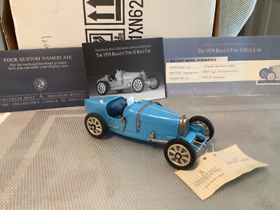 FRANKLIN MINT 1924 BUGATTI TYPE 35 1:24 DIECAST MODEL | eBay