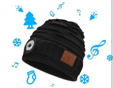 Wireless Bluetooth LED Hat With Music Speaker Light Warm Beanie Hat Rechargeable