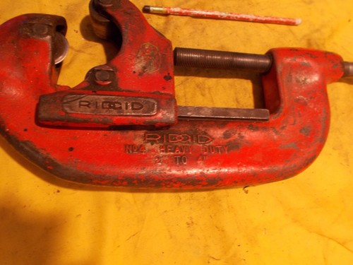 RIDGID USA No. 4 HEAVY DUTY 2" - 4" Metal Pipe Cutter Cutting Plumber Tool - Picture 4 of 6