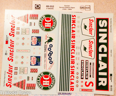 Microscale Decal #48-552 Sinclair Service Station (1935-1960) 