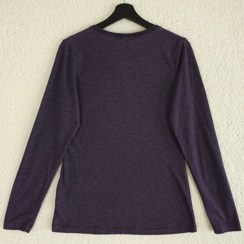 Nike Shirt Womens Medium Purple Slim Fit V Neck Long Sleeve Dri Fit Training Gym - Picture 2 of 11