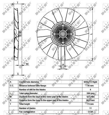 NRF 49563 Clutch, radiator fan for VW - Picture 4 of 4