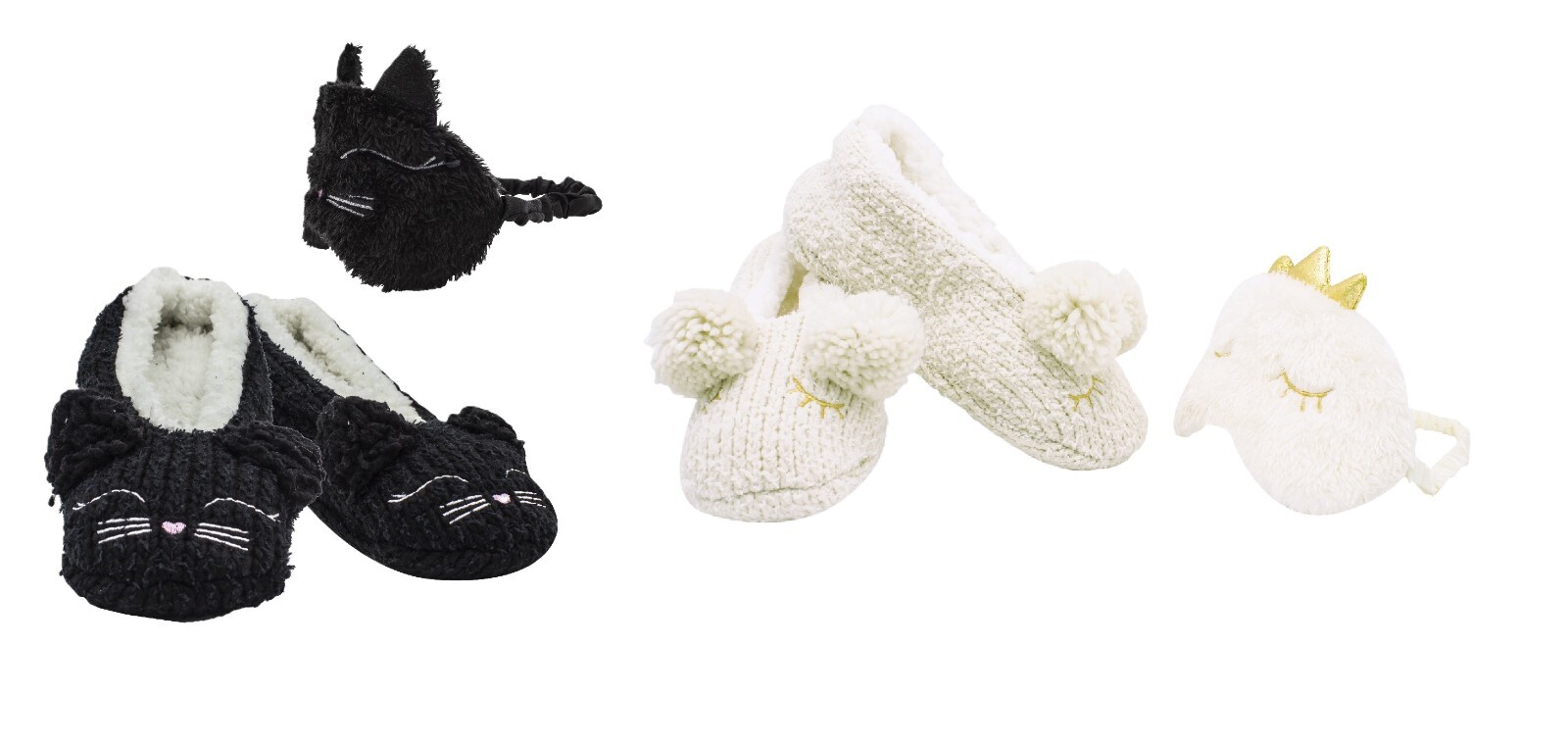 PANTOFOLA D’ORO MinxNY Maschera per dormire e pantofole inf con burro di karitè baciabile per donna e ragazza