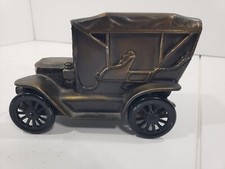 Banthrico-1910 STANLEY-Metal Car ADVERTISING Coin Bank 1974 Vintage