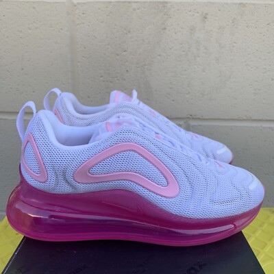 pink and white nike air max 720