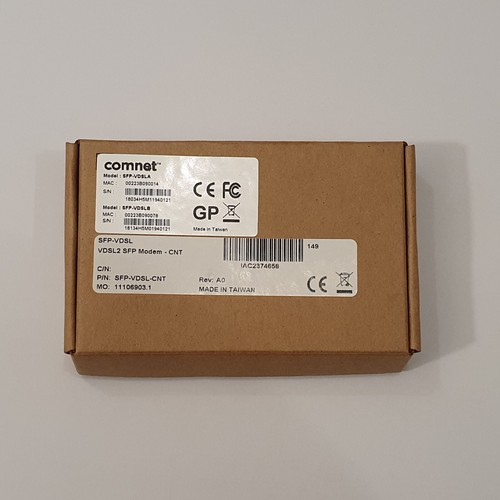 Comnet VDSL2 Hot Plug SFP Modem CNT Module SFP-VDSLA/B SFP-VDSL-CNT NEW - Afbeelding 2 van 6