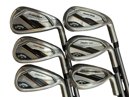 Callaway Mavrik Iron Set 7-SW Catalyst 65g 5.5 R Flex Shafts Callaway Grips - Picture 1 of 8