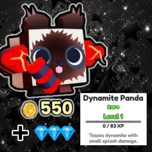 Dynamite Panda + 5 Million Diamonds. PS99. Tower Defense Event - 第 1/1 張圖片