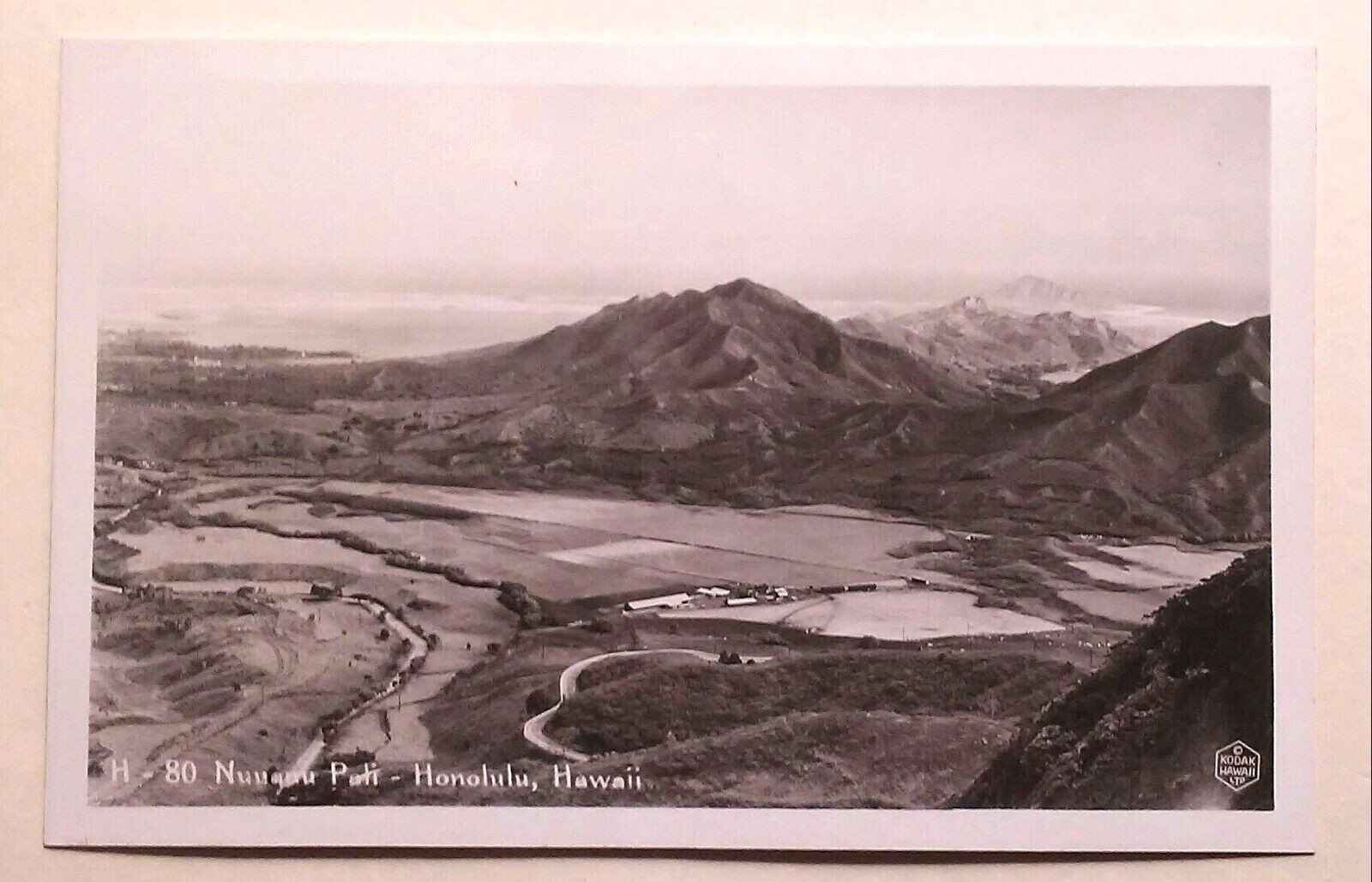 1940's Nu'uanu Pali H-80 TH Hawaii RPPC
