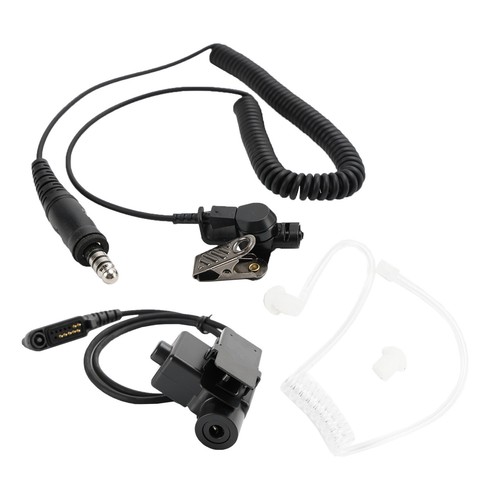 7.1-A3 Single Transparent Tube Headset 6-Pin U94 PTT For HYT PD682g PD662g PD665 - Photo 18/18