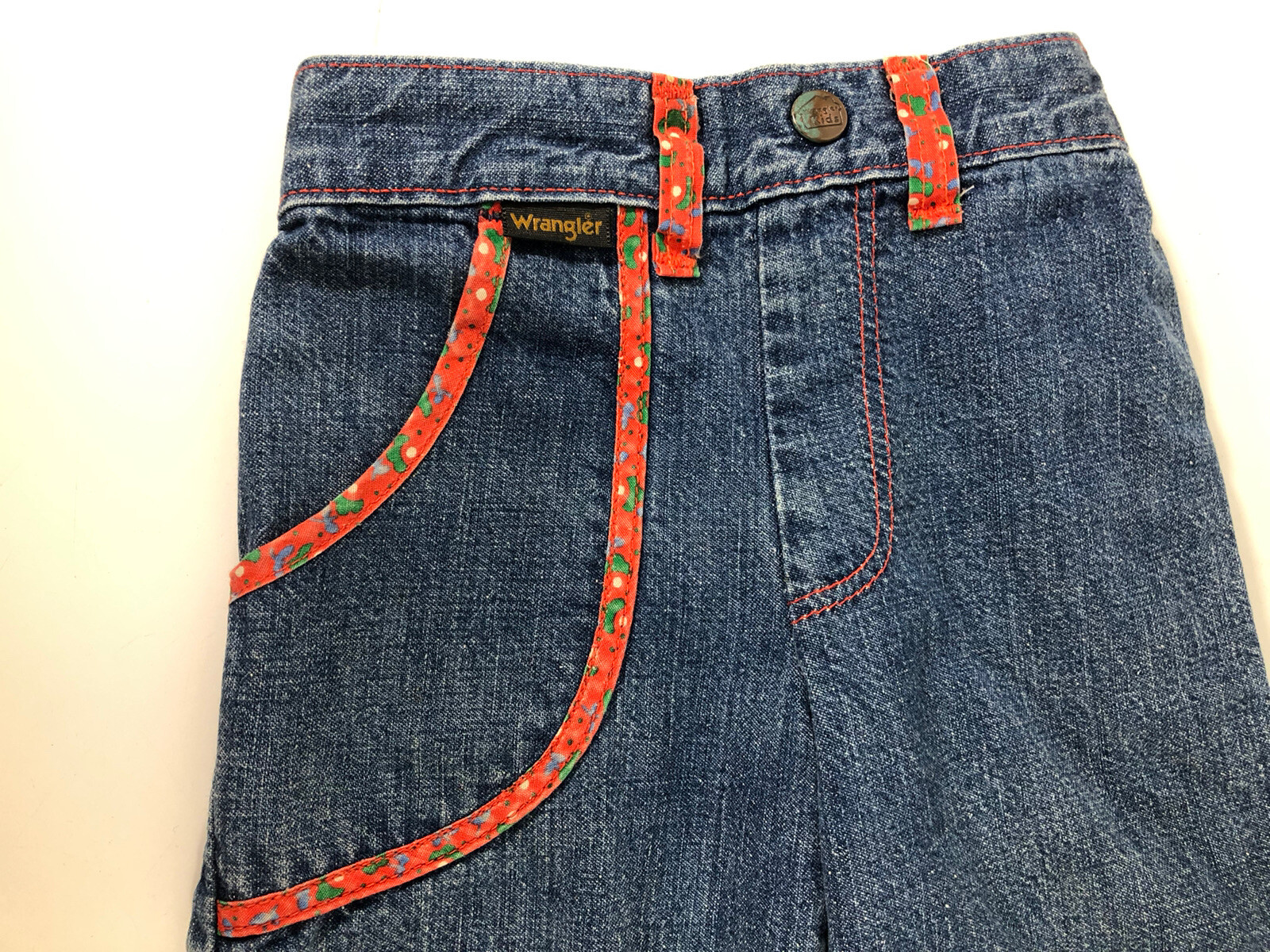 Vintage Wrangler Jeans Kids 3T? Inseam 15” Hemmed… - image 2