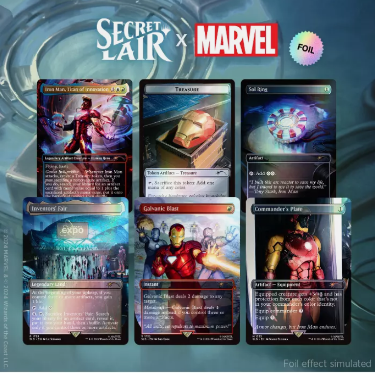 MTG Secret Lair: Marvel’s Iron Man foil Secret Lair x Marvel's Iron Man Foil Edition | Secret Lair