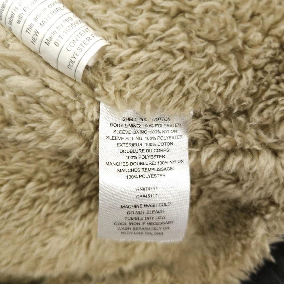 Chaqueta Red Head Para Hombre XL Gris Pana Heritage 1856 Sherpa Forrada Tareas A Presión Foto 4 de 4