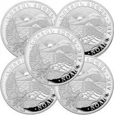 Lot of 5 - 2025 1 oz Silver Armenia 500 Drams Noah’s Ark - BU