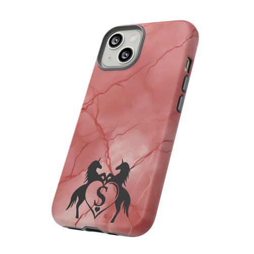 Pink Marble Phone Case For iPhone and Samsung Custom Unicorn Monogram - Picture 28 of 114
