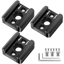 NEEWER 3 Pack Cold Shoe Mount Adapter Cold Shoe Bracket for SmallRig Camera Cage