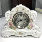 Antique Sessions Miniature Victorian Porcelain Wind-Up Mantel Shelf Clock — photo 1