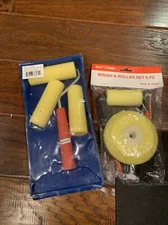 11 total Pcs Foam Paint Brush and Roller Set with paint tray