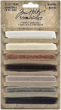 Idea-Ology Velvet Trims 7/Pkg-Neutral