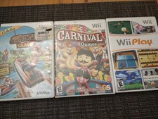 Nintendo Wii Game Lot – Carnival Play & Adventure Camp Games, Tested & Clean