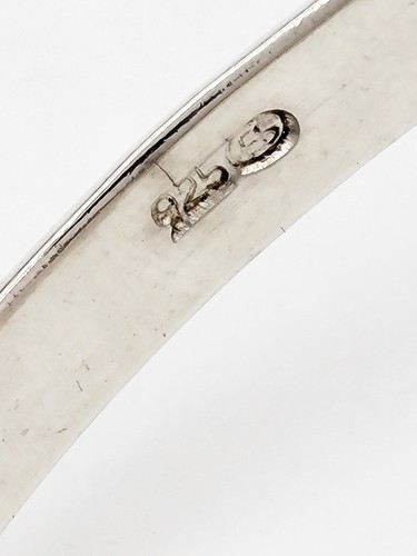 Brazalete Modernista Esterlina RARO Diseñador Danés Einar Sorensen FUERTE ALREDEDOR DE 1960 - Imagen 6 de 8