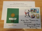 GB First day cover  fdc from 1966 World cup  LONDON  FDI GPO