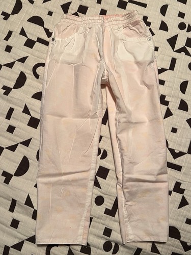 Kenzo Kids Pink And White Printed Crepe Pants 4 Yrs - Picture 4 of 6