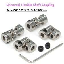 Universal Flexible Shaft Coupling Coupler Motor U Joint Connector RC Boat Metal