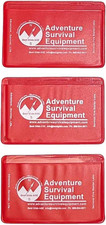Credit Card Size Fresnel Lens Fire Starter and Magnifier Lenses 3 Pack - Red 