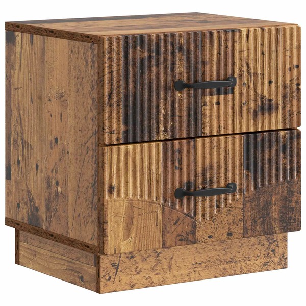 Nachttisch Aus Altholz 43X34,5X44,5 Cm Massivholz-image