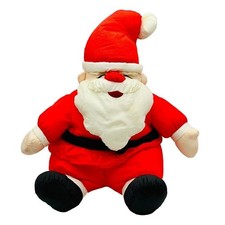 Santa Claus Christmas Puffy Nylon Parachute Plush 18 inch Pacific Products VTG