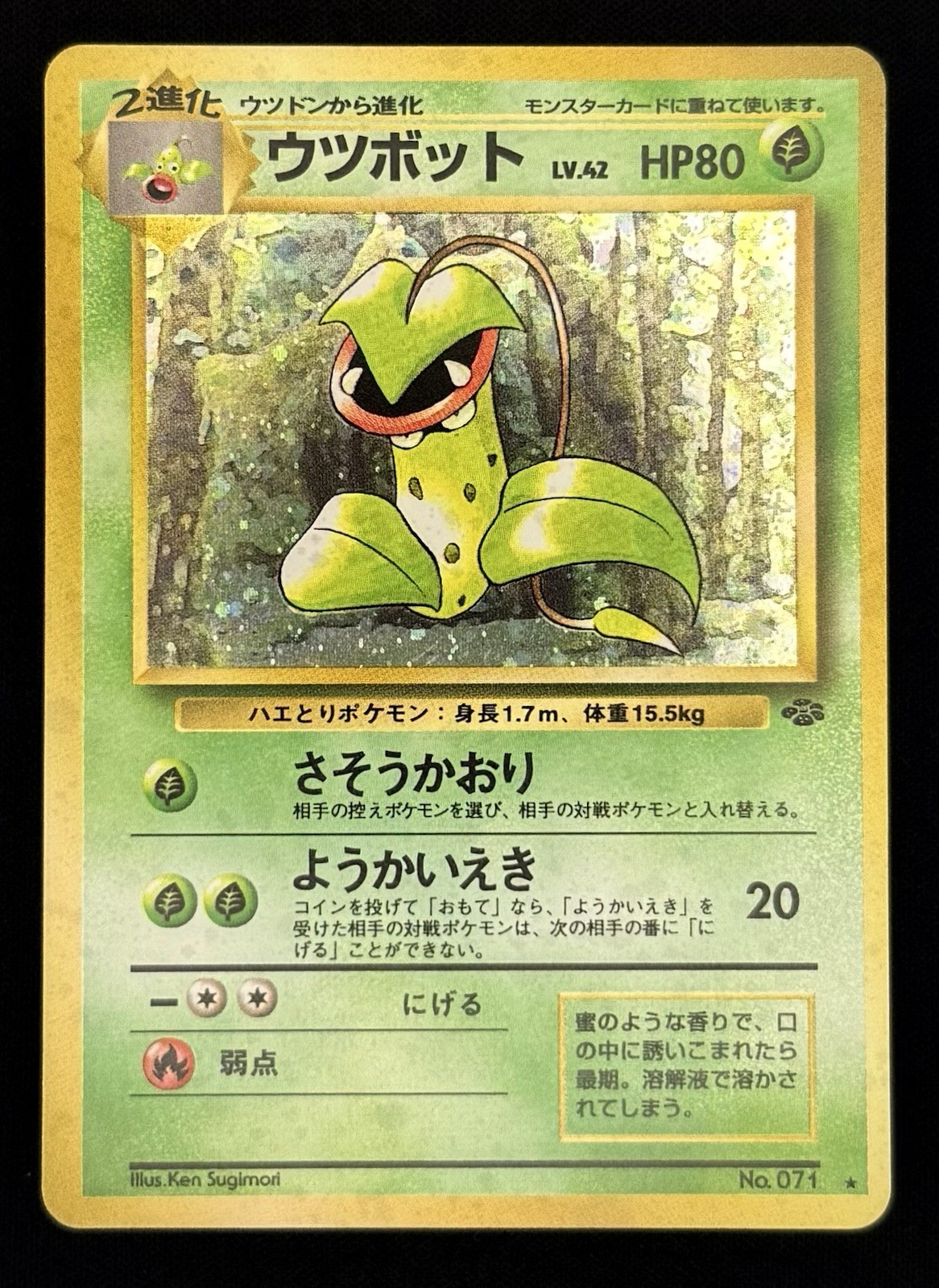Victreebel Holo Rare Jungle No.071 Pokemon Japanese Edition - NM