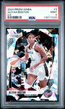 2024 PRIZM WNBA Aliyah Boston ICE #3 PSA 9 Indiana Fever