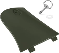 Utility Storage Box Cover Lid Green & Stud Lock Pin Kit for Honda Rincon 680 650