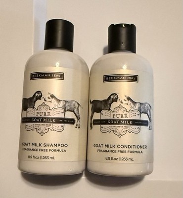 Beekman 1802 Pure Goat Milk Shampoo & Conditioner Fragrance-Free 8.9 fl oz