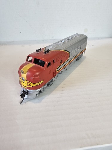 Vintage Athearn #42005 Santa Fe Diesellok, silber & rot, gebraucht ohne Karton - Bild 2 von 5