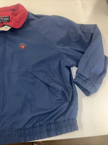 Members Only Mariner Red, White,blue Windbreaker Jacket Mens 4X Full Zip Lined - Picture 3 of 16