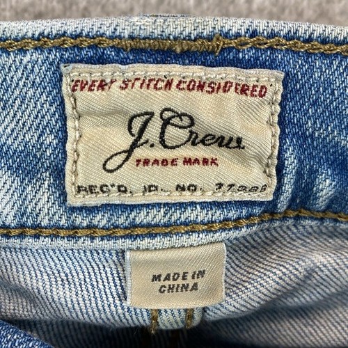 Vtg J. Crew 484 slim jeans size 32X32 tapered leg light wash edgy stretchy Y2K - Picture 2 of 14
