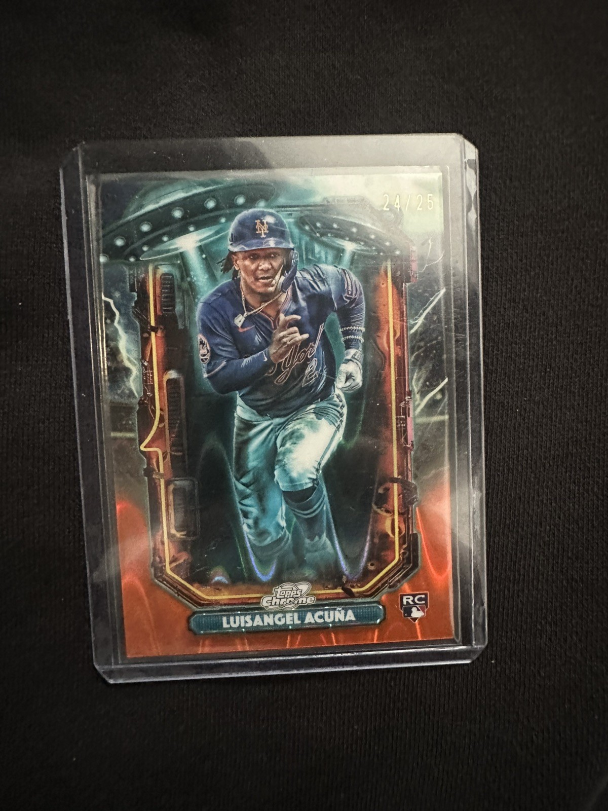 2025 Topps Cosmic Chrome Luisangel Acuna Mets Rookie  ET-31  24/25 orange